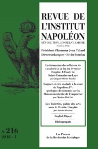 Revue de l’Institut Napoléon : Numéro 216