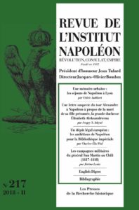 Revue de l’Institut Napoléon : Numéro 217