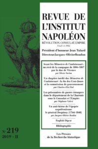 Revue de l’Institut Napoléon : Numéro 219
