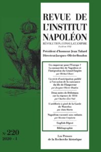 Revue de l’Institut Napoléon : Numéro 220